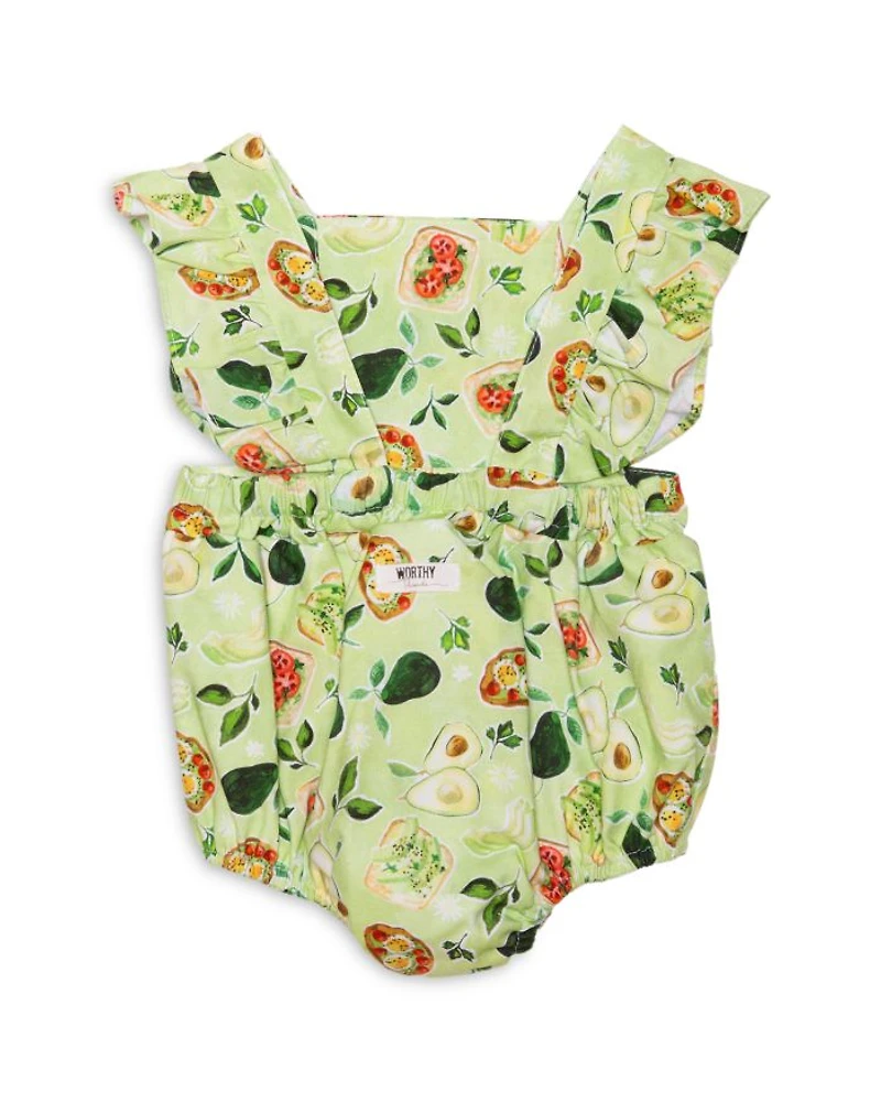 Girls' Avocado Toast Bubble Romper - Baby