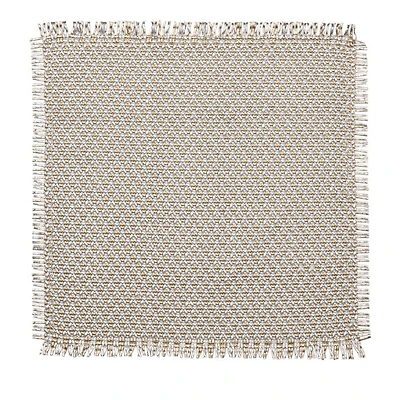 Fringe Placemat in Gold and Silver