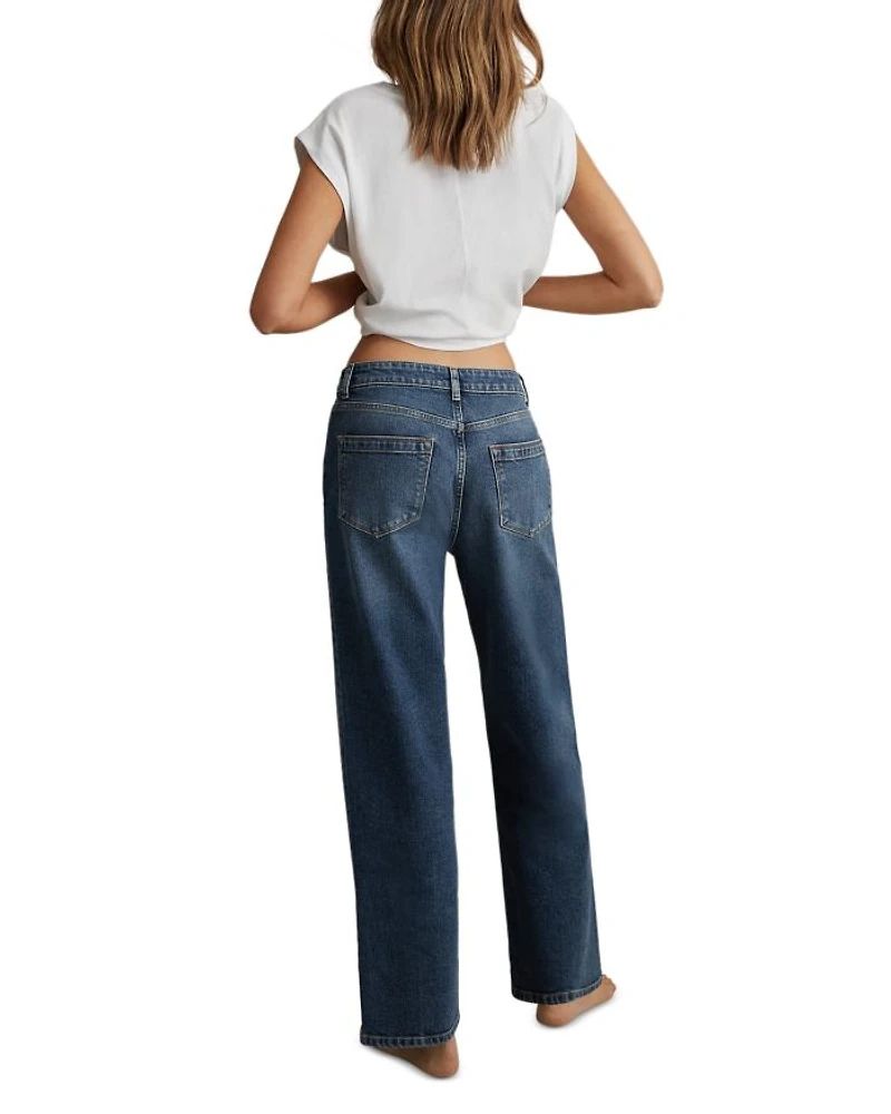 Selin Straight Jeans Mid Blue