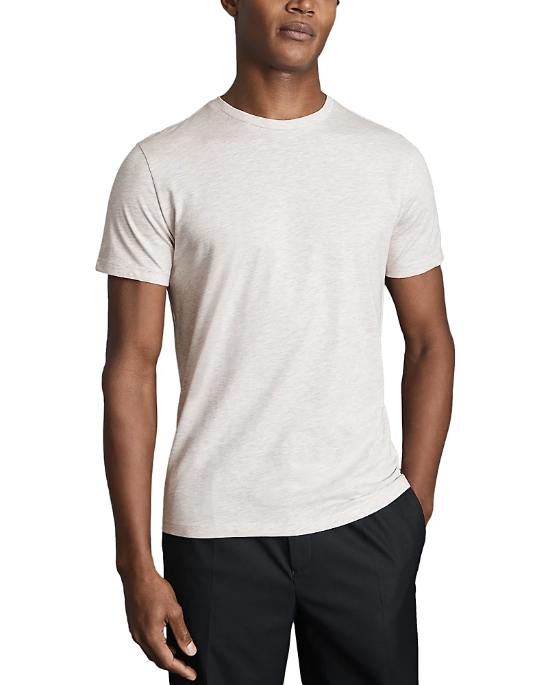 Reiss Bless Slim Fit Marled Crewneck Tee
