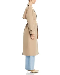 Long Double Breasted Trench Coat