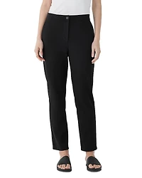 Eileen Fisher High Waist Slim Leg Ankle Pants