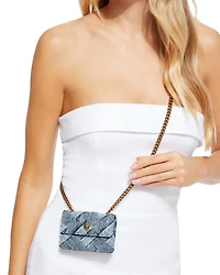 Micro Kensington Denim Crossbody Bag