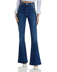 Helena High Rise Flared Sailor Jeans Medium Wash