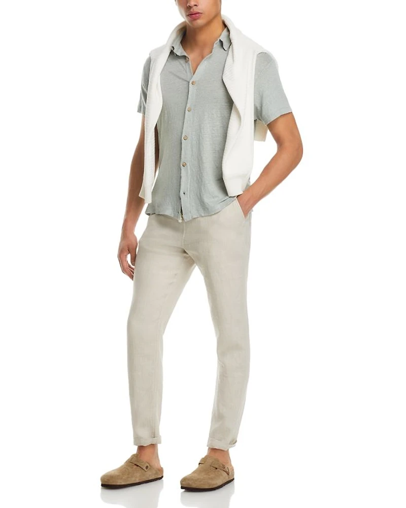 Bo Linen Regular Fit Drawstring Pants