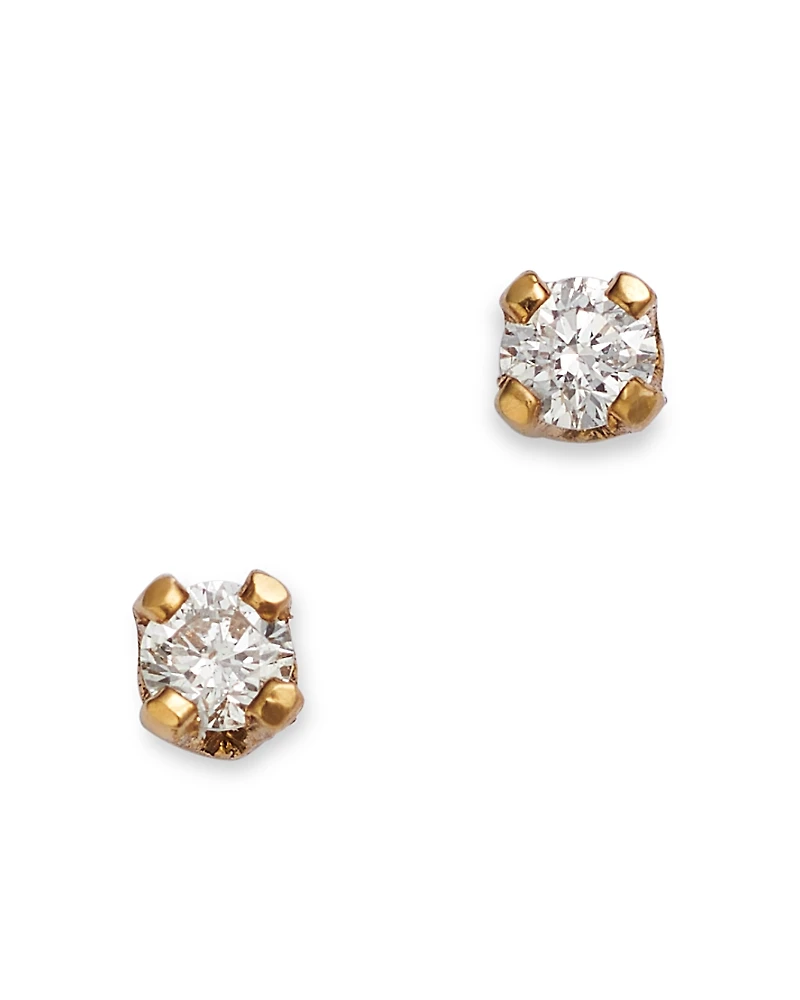 Bloomingdale's Fine Collection Children's Diamond Solitaire Screw Back Stud Earrings