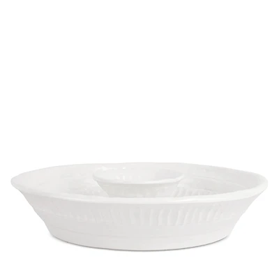 Vietri Pietra Serena Chip and Dip