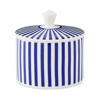 Blue Italian Steccato Covered Sugar Bowl