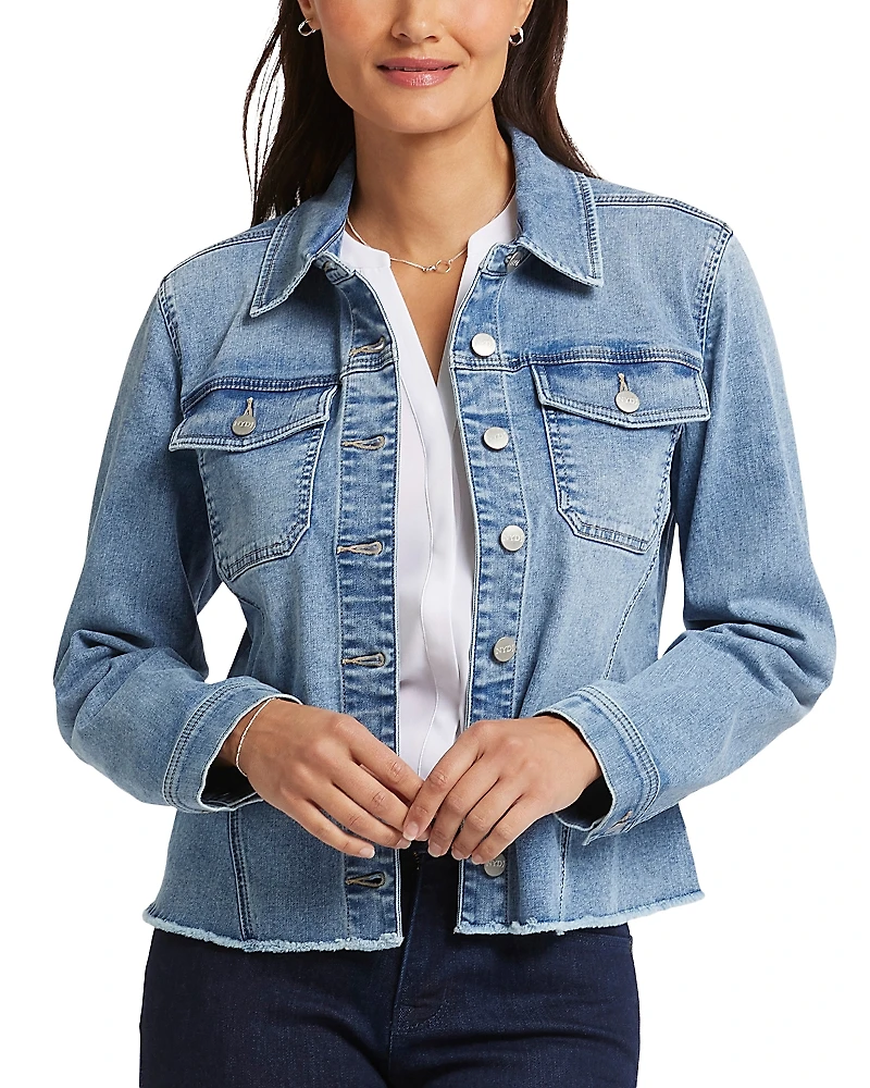 Nydj Frayed Hem Jean Jacket