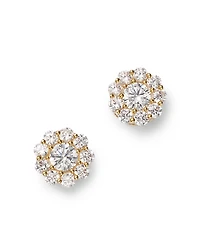 Bloomingdale's Fine Collection Diamond Halo Stud Earrings
