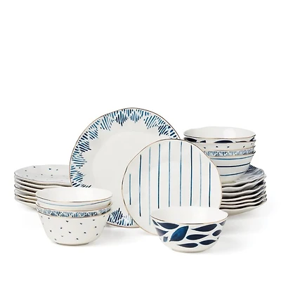 Blue Bay 24-Piece Dinnerware Set