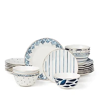 Blue Bay 24-Piece Dinnerware Set