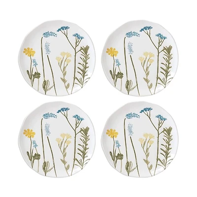 Wildflowers Accent Plates, Set of 4