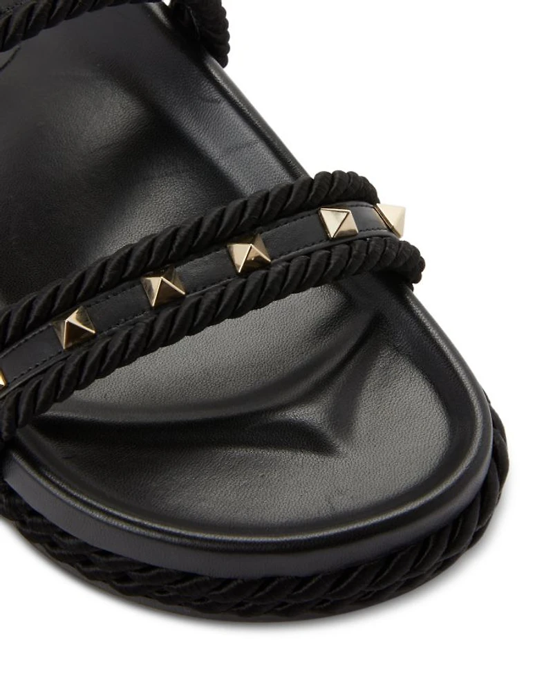 Women's Embellished Espadrille Slide Sandals