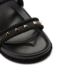 Women's Embellished Espadrille Slide Sandals