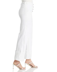 Benji Cropped Wide Leg Denim Pants