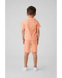 Boys' Terry Cotton Cabana Shirt - Little Kid, Big Kid