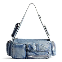 Balenciaga Superbusy Small Sling Bag Denim