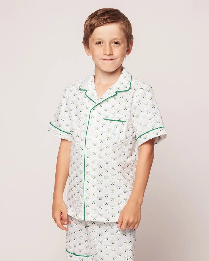 Unisex Match Point Pajama Short Set - Little Kid, Big Kid