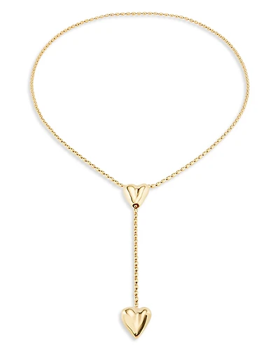 UNOde50 Double Heart Y Necklace