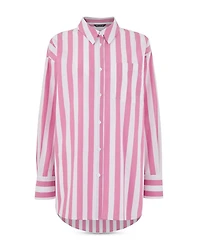 Cotton Striped Oversized Shirt