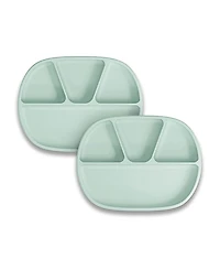 Nuk Unisex Silicone Baby Toddler suction plates, 2 Pack - Baby