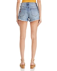 Fruit Embroidered Denim Shorts - Exclusive
