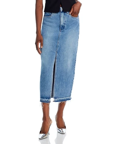 Denim Midi Skirt