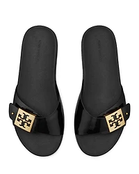 Women's Slip On Buckled Slide Sandals