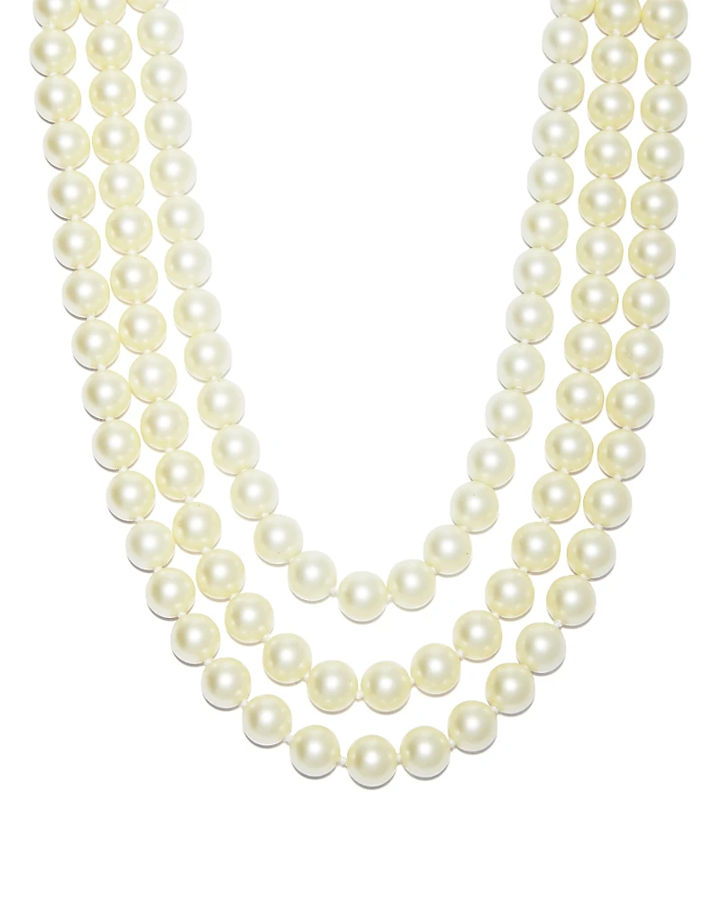 Kenneth Jay Lane Barbara Imitation Pearl Necklace, 17