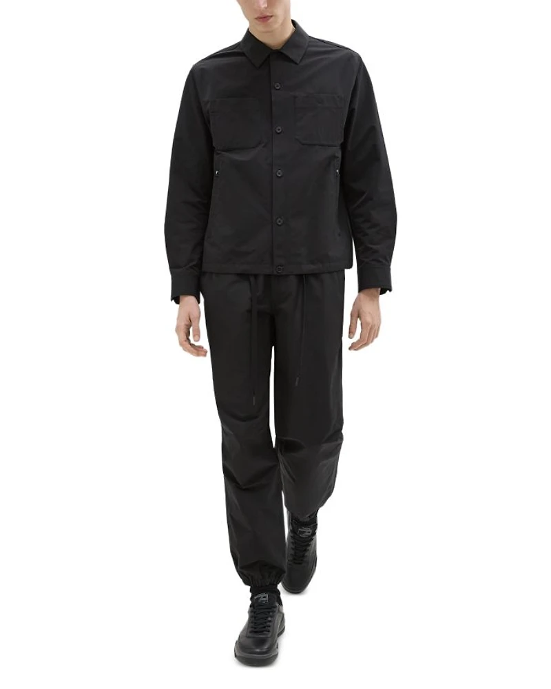 Drawstring Hem Shirt Jacket