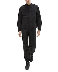 Drawstring Hem Shirt Jacket