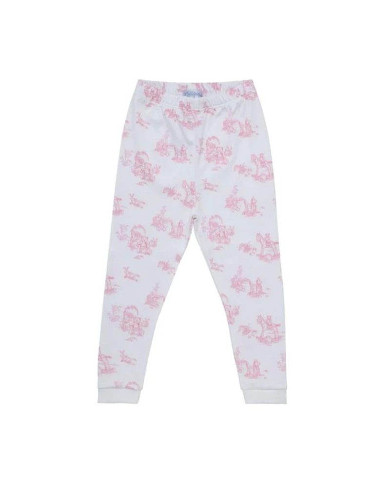 Girls' Pink Toile Print Pajama
