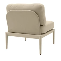 Kapri Modular Outdoor Armless Chair in Moss Green