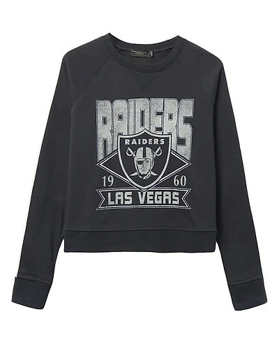 Junk Food Clothing Women's Nfl Las Vegas Raiders Overtime Crew