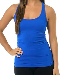 Malibu Sugar Teen Ribbed Racer Back Tank Top, Juniors (12-16