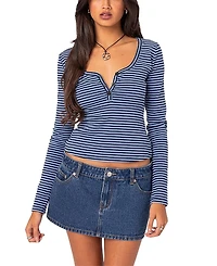 Edikted Jocelyn Striped Top