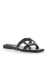 Simkhai Women's Monogram Slide Sandals