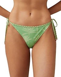 Reiss Thia Palm Print Side Tie Bikini Bottom