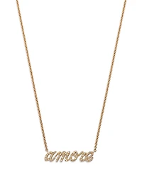 Bloomingdale's Fine Collection Diamond Amore Pendant Necklace