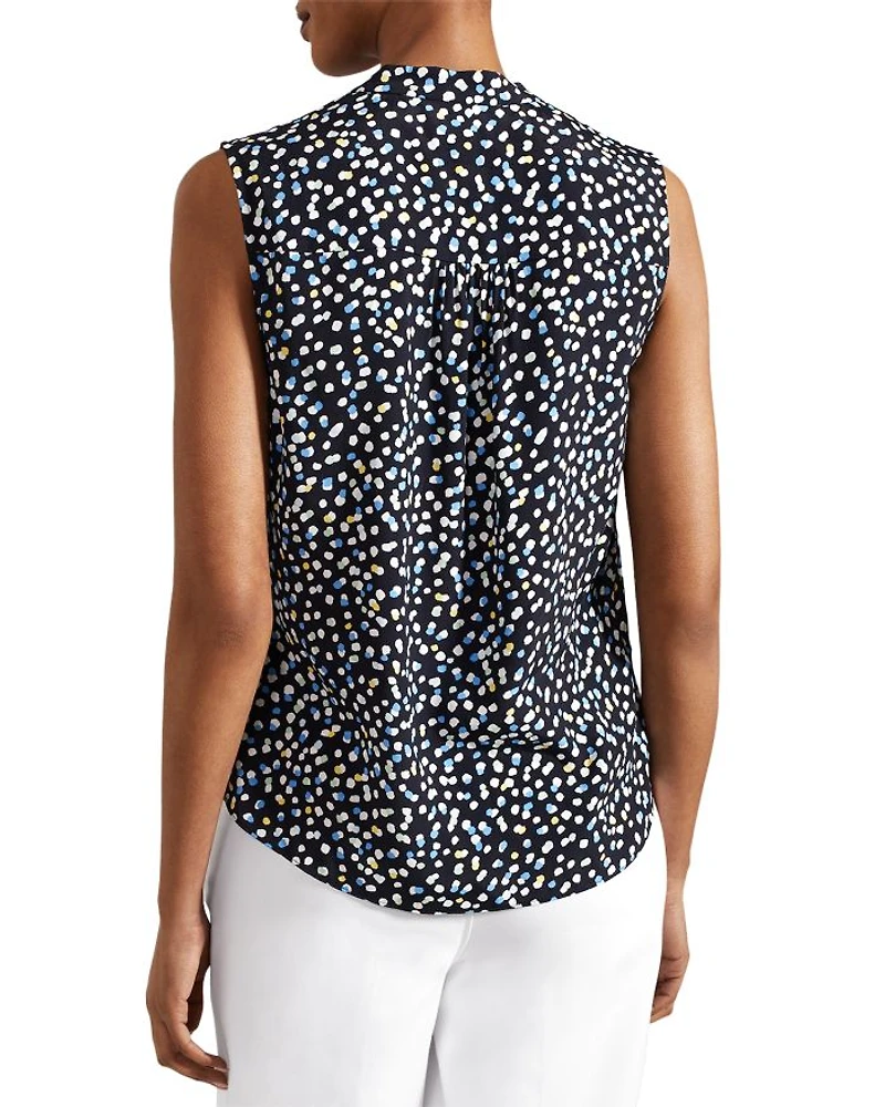 Armelle Split Neck Blouse