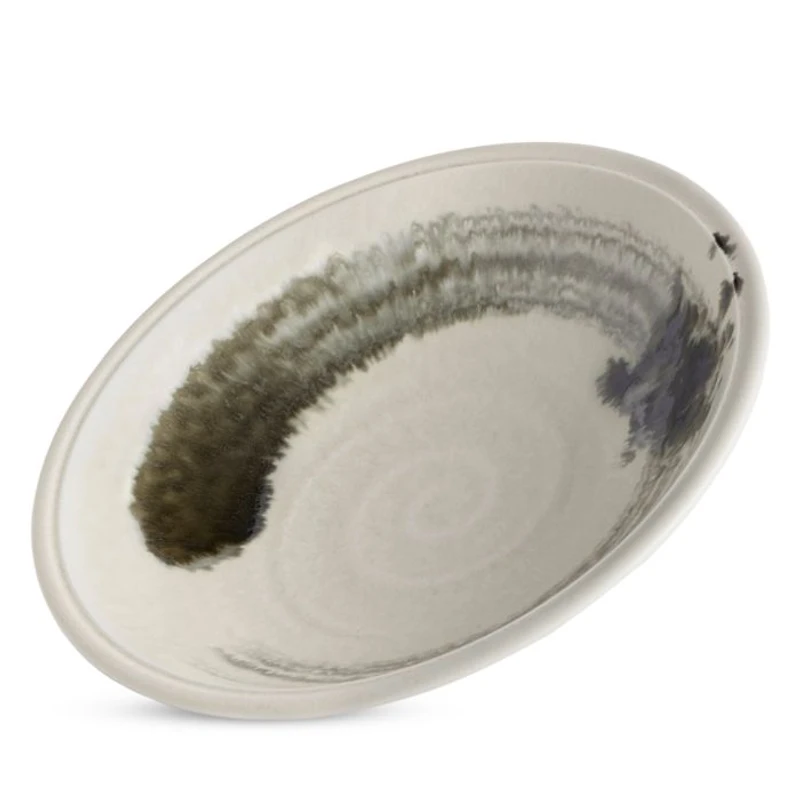 Sumi Brush Soup Plate