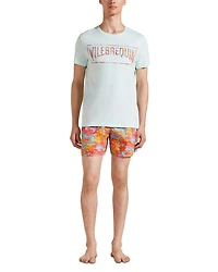 Tahiti Flowers Cotton Logo Tee