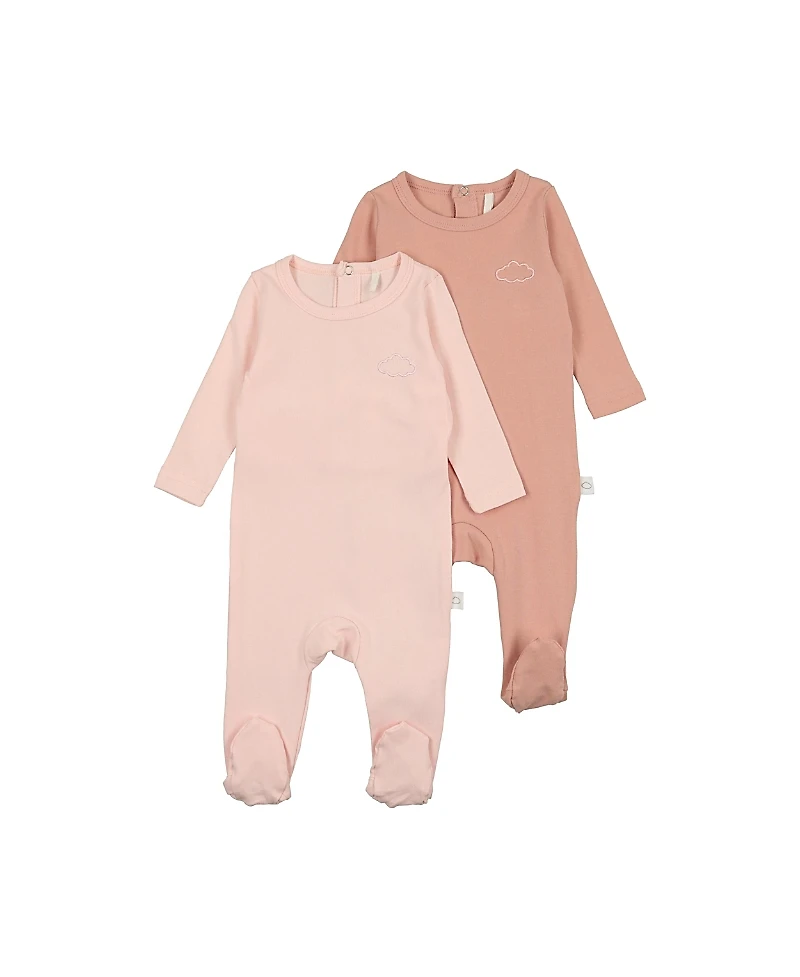 Pouf Baby Girls' 2 Pack Footies