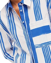 Painted Stripe Oversized Shirt