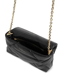 Fanny Black Leather Crossbody Bag