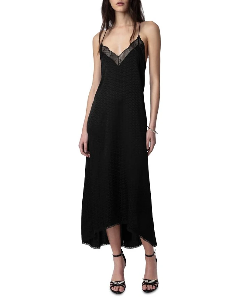 Risty Silk Jacquard Dress