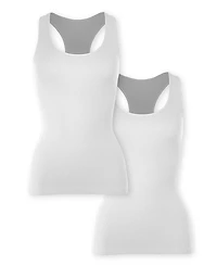 Malibu Sugar Bundle of Two Teen Ribbed Racer Back Juniors Tank Top - Big Kid
