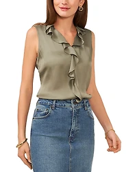 Vince Camuto Sleeveless Ruffle Top