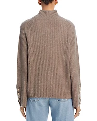 Rib Knit Bell Sleeve Turtleneck Sweater - Exclusive